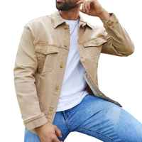 Veste en jean pour homme Solid Traders, nouvelle conception, manches longues, respirante, écologique, style streetwear, hiver, 100% coton