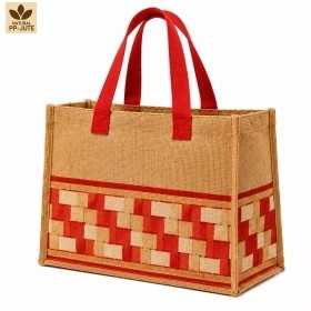 Bolsa de Compras Textil Reutilizable, 40x20x37 cm, Logotipo Personalizado, Venta al Por Mayor, OEM, Marca Privada, Pedido al Por Mayor, Modelo PH-JT-13 - Product Image 1