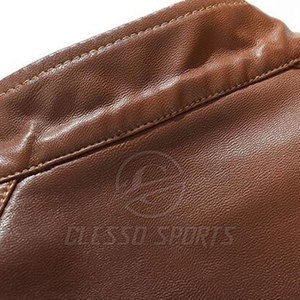 Veste en cuir pour homme, style vintage, coupe ajustée, élégante, confortable, tendance, vêtements d'extérieur - Product Image 6