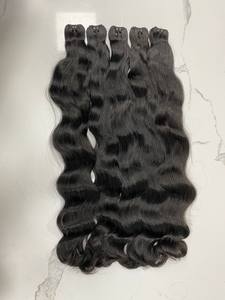 Paquetes de cabello humano virgen sin procesar, extensiones de cabello tejido de origen vietnamita de estilo ondulado Natural de 14 pulgadas para mujeres negras - Product Image 5