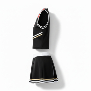 Tenue de cheerleading tendance 2026 : Uniforme scintillant avec strass, logo personnalisé, vêtements de performance pour équipes universitaires - Product Image 4