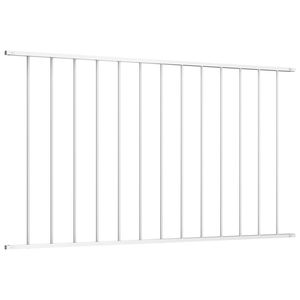 Pannello di Recinzione in Acciaio Verniciato a Polvere Bianco 1,65 m x 1,25 m - Product Image 2