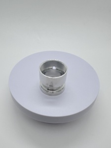 Douille filetée sur mesure en acier inoxydable et aluminium usinée CNC, pièces de tournage de précision avec trou latéral pour axe à broche, Taïwan - Product Image 2