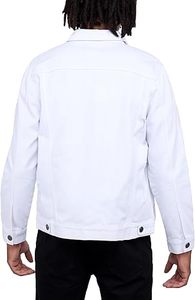 Veste en jean décontractée pour homme, 100 % coton, avec logo personnalisé, respirante, écologique, séchage rapide, pour l'extérieur – Vente en gros, haute qualité - Product Image 2