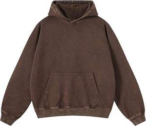 Nueva Sudadera con Capucha de Moda para Invierno, Estilo Vintage, Lavado Ácido, Corte Holgado, Manga Larga, Ligera, Personalizada, de Felpa y Algodón, Unisex - Product Image 1