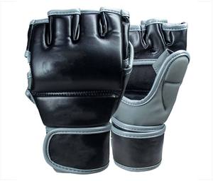ถุงมือต่อสู้แบบครึ่งนิ้ว Unisex สำหรับ MMA มวยไทย เทควันโด ชกมวย อุปกรณ์ MMA ถุงมือยอดนิยม หนังคุณภาพสูง สำหรับการต่อสู้ - Product Image 1