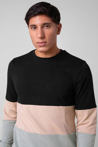 Sweat-shirt en molleton à col rond pour homme, coupe ample, en polyester/coton de haute qualité, uni, respirant, pour l'hiver - Product Image 2