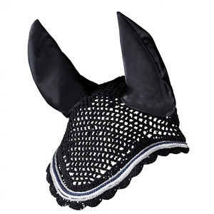 Máscara de malla transpirable para caballo, con protección contra moscas y ruido, para equitación - Product Image 3