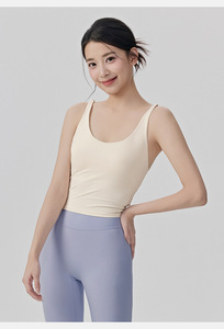Ladies Gym Sports <b>Bra</b> Padded High <b>Stretch</b> Fitness Top Breathable Training Running Yoga Workout Wear - Product Image 2