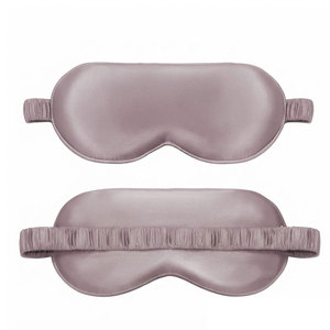 Masque de sommeil élégant en soie biologique, tissu lisse, occultant, bande réglable, personnalisable, accessoire de voyage, vente en gros - Product Image 1