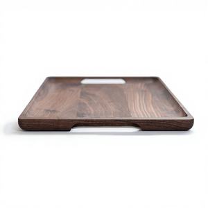 Bandeja Rectangular grande de madera hecha a mano, plato de distribución de dulces con acabado Natural de calidad, bandejas individuales grabadas de buena calidad - Product Image 3