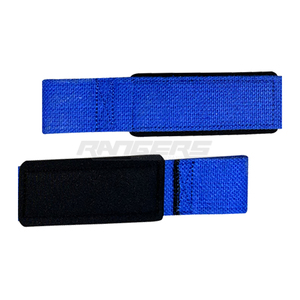 Sangles de musculation bleues robustes pour poignets, marque privée, vente en gros, sangles de soutien fitness - Product Image 4