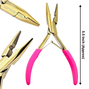Pinza Profesional para Cierre de Extensiones de Cabello |   Alicate para Crimpar Anillos Micro |   Alicates de Instalación de Anillos Nano con Microperlas de Acero Inoxidable - Product Image 1