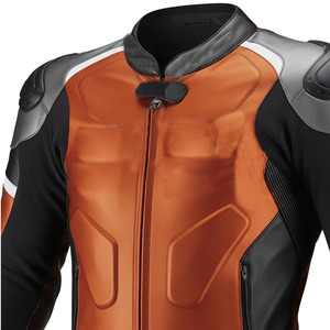 Combinaison en cuir PU imperméable à 3 couches pour homme, manches longues, style décontracté, nouvelle collection, vêtements d'extérieur en cuir - Product Image 2
