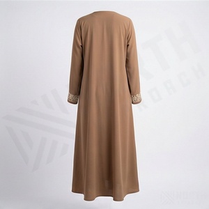 Abaya Modesta al por Mayor para Mujeres Musulmanas, Transpirable, de Alta Calidad, Personalizable, Servicio OEM, Ropa Elegante de Moda Islámica - Product Image 2