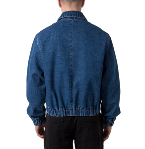 Men's <b>Long</b> Sleeve Casual <b>Denim</b> <b>Jacket</b> For Spring Autumn Fashionable Jean Lapel Zipper Coat Canvas Fabric <b>Denim</b> <b>Jacket</b> - Product Image 6