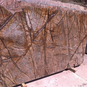 Grandes dalles de marbre brun de forêt tropicale exquise Superbes comptoirs polis Designs d'intérieur personnalisés Appartement Premium de style moderne - Product Image 2