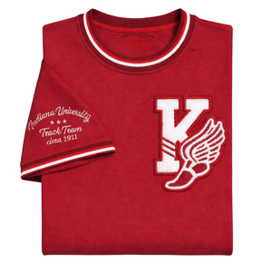 T-shirt Ringer en chenille Kappa Alpha Psi Summers, vêtement de fraternité grecque Krimson avec un design classique, confort premium et coupe élégante - Product Image 6