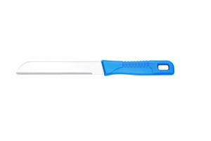 Sharp <b>plain</b> stainless steel knife durable cutting <b>tool</b> designed for precision slicing versatile kitchen and household utility - Product Image 5