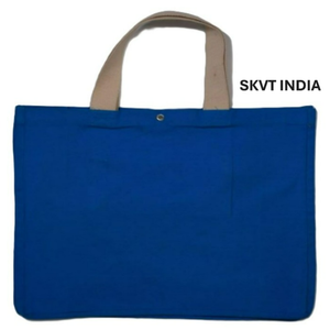 Sacs fourre-tout en toile de coton réutilisables en gros avec fermeture éclair, broderie, design multi-styles - Couleurs unies pour usage quotidien et en voyage - Product Image 4