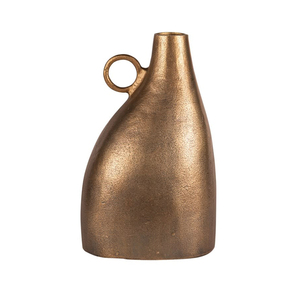 Vase décoratif artisanal en aluminium avec texture sophistiquée pour arrangements floraux - Product Image 4