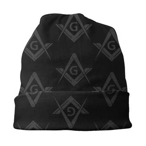 Gorro de Invierno Masónico Bordado, Gorro de Punto Cálido, Gorro de Esquí Masónico de Alta Calidad, Gorros de Punto Personalizados al por Mayor - Product Image 4