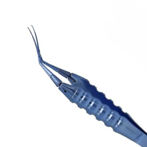 Pinzas de Capsulorrexis Inamura Cross-Action, Punta de 1.5 mm, Ángulo de 45°, 12 cm, Microcirugía Oftálmica, Acero Inoxidable, Quirúrgicas Manuales - Product Image 4