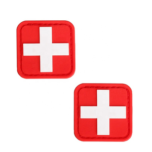 Expédition rapide, patch paramédical en PVC, patchs à coller au fer, logo personnalisé, patch en caoutchouc PVC 3D souple pour vêtements et accessoires - Product Image 4