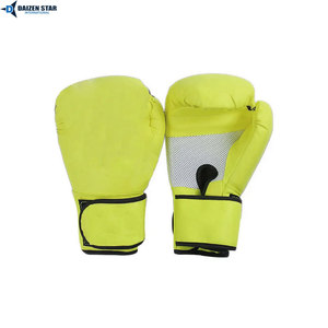 Guantes de Boxeo de PU al por Mayor, Guantes de Entrenamiento y Sparring de Cuero Sintético Duradero con Correa de Velcro en la Muñeca - Product Image 4