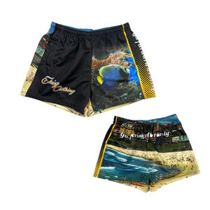 Pantalones Cortos Deportivos Casuales de Malla Sublimada con Gráficos de Rodeo para Hombre, Estilo Vaquero Occidental, con Bolsillos - Product Image 6