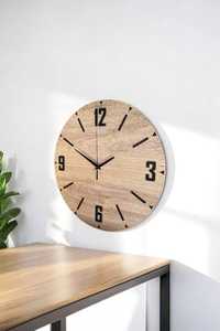 Horloge murale en bois naturel, pièce d'ameublement artisanale - Product Image 2