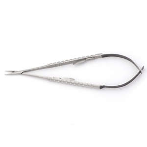 Portaagujas Castroviejo TC, Juego de Instrumentos Manuales con Mango de 18 cm y Extremo Negro, Instrumentos Dentales y Quirúrgicos - Product Image 4