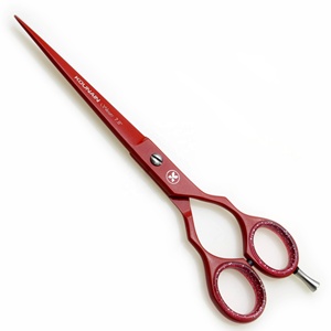 KOUNHain กรรไกรตัดผมขนาดกลางสำหรับร้านเสริมสวยกรรไกรสแตนเลสสตีลญี่ปุ่นมีปลายแหลมขนาด7นิ้วสำหรับมืออาชีพ - Product Image 3