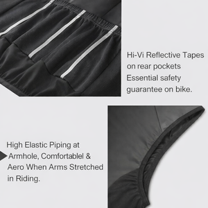 Gilet de cyclisme imperméable coupe-vent pour hommes, veste de vélo sans manches ultralégère, vêtements de sport de plein air - Product Image 2