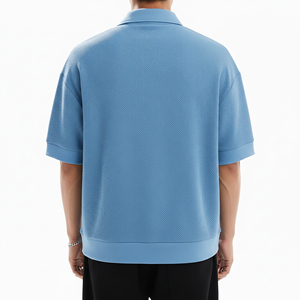 High Quality 100% Cotton Solid Men for <b>Polo</b> Shirts Custom DTF Printed Logo Short Sleeve Breathable Summer Casual Wear Knitted - Product Image 2