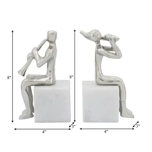 <b>Foldable</b> Metal Book Stand Portable Desktop Gravure Printed Book Holder Students Elegant Handmade Aluminium Gold-Plated Figurine - Product Image 2