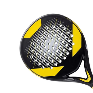 Raquette de padel en fibre de carbone de haute qualité, professionnelle, avec des caractéristiques d'absorption des chocs imperméables, filet en nylon, marque personnalisée - Product Image 2