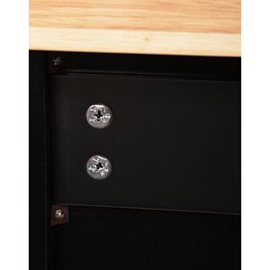 Carrello da Cucina con Piano in Marmo, Mobile Contenitore con Ripiano Regolabile - Product Image 5