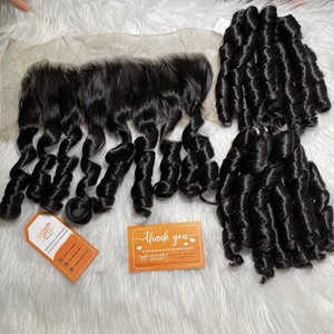 Extensiones de pelo ondulado Funmi, mechones de pelo crudo al por mayor, pelo virgen sin procesar alineado con cutícula - Product Image 5