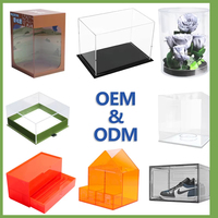 Vitrine personnalisée pour les objets de collection Boîte en acrylique transparent Alternative Glass Case for Display Action Figures Home Storage