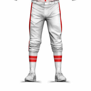 Diseño de Uniforme Personalizado Unisex, Transpirable, con Botones, Nombre y Número del Equipo Bordados, Logotipo para Conjuntos de Camisetas de Béisbol, en Blanco - Product Image 3