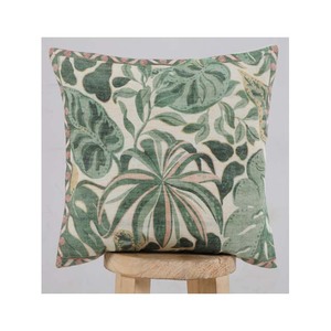 Funda de Cojín Cuadrada de Lino y Algodón con Patrón Geométrico a Cuadros, Bordes con Flecos, Lavable, Decorativa - Product Image 3