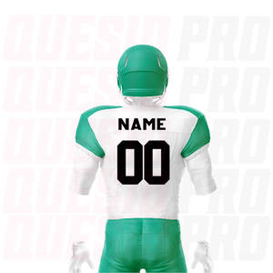 Uniforme de football américain personnalisé 100% polyester, respirant, léger, vêtements de sport pour hommes, broderie, uniformes par sublimation - Product Image 6