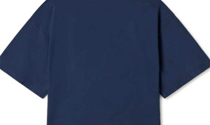 เสื้อยืดผู้ชาย ผ้าฝ้าย 100% ระบายอากาศได้ดี แห้งเร็ว น้ำหนักเบา สีฟ้า คอกลม แขนสั้น เสื้อลำลอง ผลิตในปากีสถาน - Product Image 6