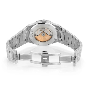 Iced Out Moissanite <b>Watch</b> VVS Diamond Hip Hop Modern Model <b>Men</b> Stainless Steel <b>Quartz</b> 20mm Band Glass Dial - Product Image 4