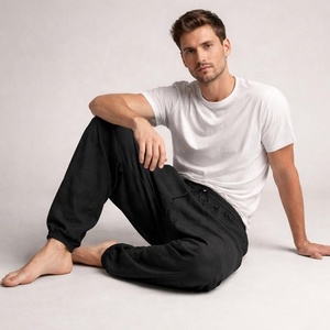 Ensembles de survêtements d'hiver personnalisés 100 % coton molletonné pour hommes, modèles vierges à manches longues - Product Image 2