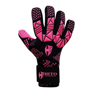 Gants de gardien de but de football personnalisés de qualité supérieure 2026, paume avant en latex allemand, dos en silicone imprimé, sangle intégrée, enveloppe pour le pouce - Product Image 2