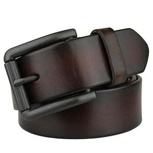 Ceinture en cuir de vache authentique avec boucle carrée, légère et écologique, style minimaliste - Product Image 5