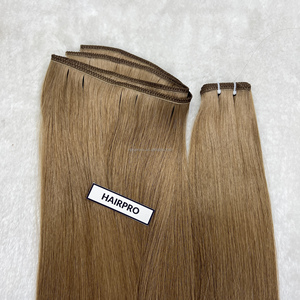 Most Loved By Salons 2024 Nueva tendencia Extensiones de cabello humano europeo de trama plana sin costuras Premium - Product Image 6