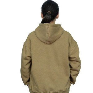 เสื้อฮู้ดสีกากีแบบยูนิเซ็กซ์ ทรงปกติ ผ้าฝ้ายฟลีซ สวมใส่สบาย มีกระเป๋า ดีไซน์รักษ์โลก ระบายอากาศได้ดี เหมาะสำหรับใส่ในฤดูหนาว - Product Image 2
